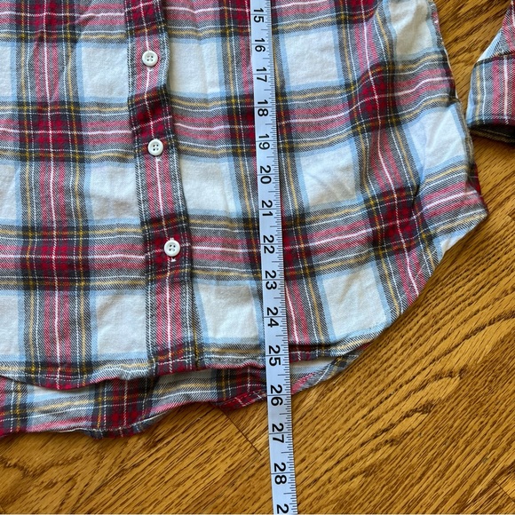 Alexander Jordan Womens Shirt Red White Plaid Button-Up Long Sleeve Size S - Picture 6 of 8
